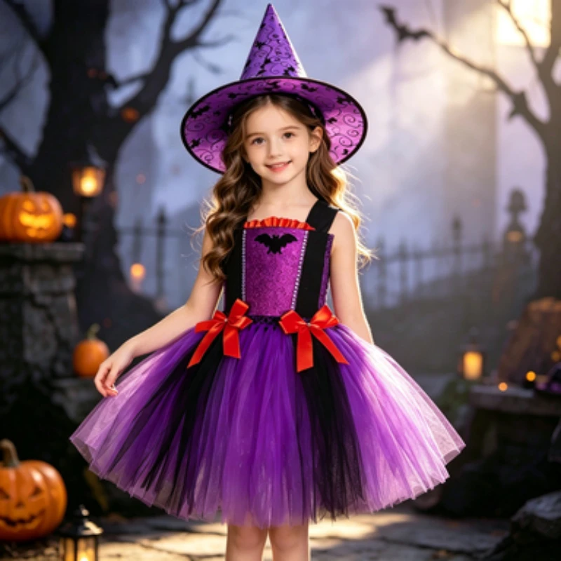 Fluffy Skirt Girls' Ballet Dress,  Purple Tulle Breathable and Comfortable Tutu Dress,  Party Gown for Festivals Performance