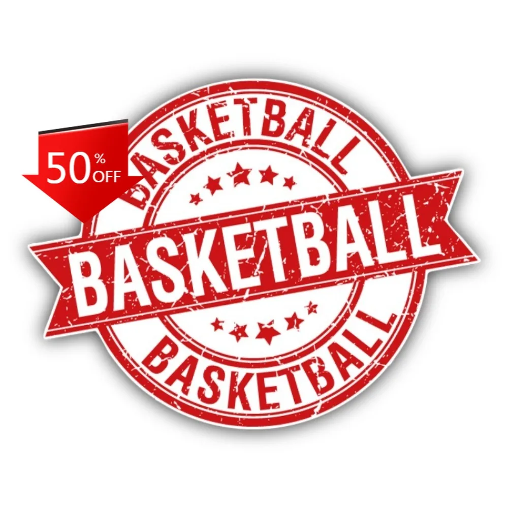 

Basketball Grunge Rubber Stamp Vintage Car Laptop Window Bumper Waterproof Vinyl Decal Accessory Cute Cute Cool Cute