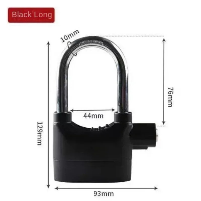 Anti-theft Alarm Lock Padlock Motorbike Locks Electric Bicycle Locks Outdoor Door Locked Waterproof Anti-pick Anti-theft Lock