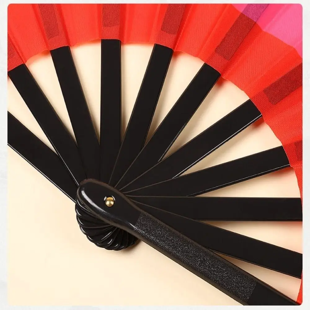 33 سنتيمتر الصينية تاي تشي اليوغا مروحة البلاستيك العظام 10 ألوان الطراز القديم مروحة اليد للطي المرحلة مروحة #2