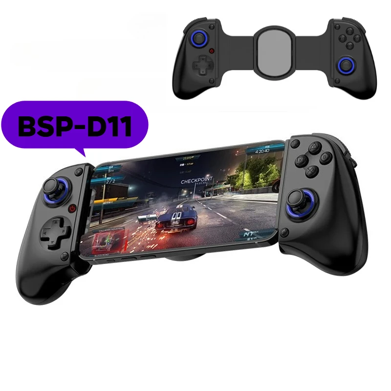 2026 New D11 Stretchable Game Controller Hall Trigger Supports For Android Phone/Tablet/Switch/PC/iOS/XBOX Streaming Controller