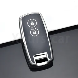 TPU Car Remote Key Case Cover For Suzuki Grand Vitara SX4 S-Cross XL-7 Kuyucha Sch4 Swift 2007-2010 Shell Fob Keyless Holder