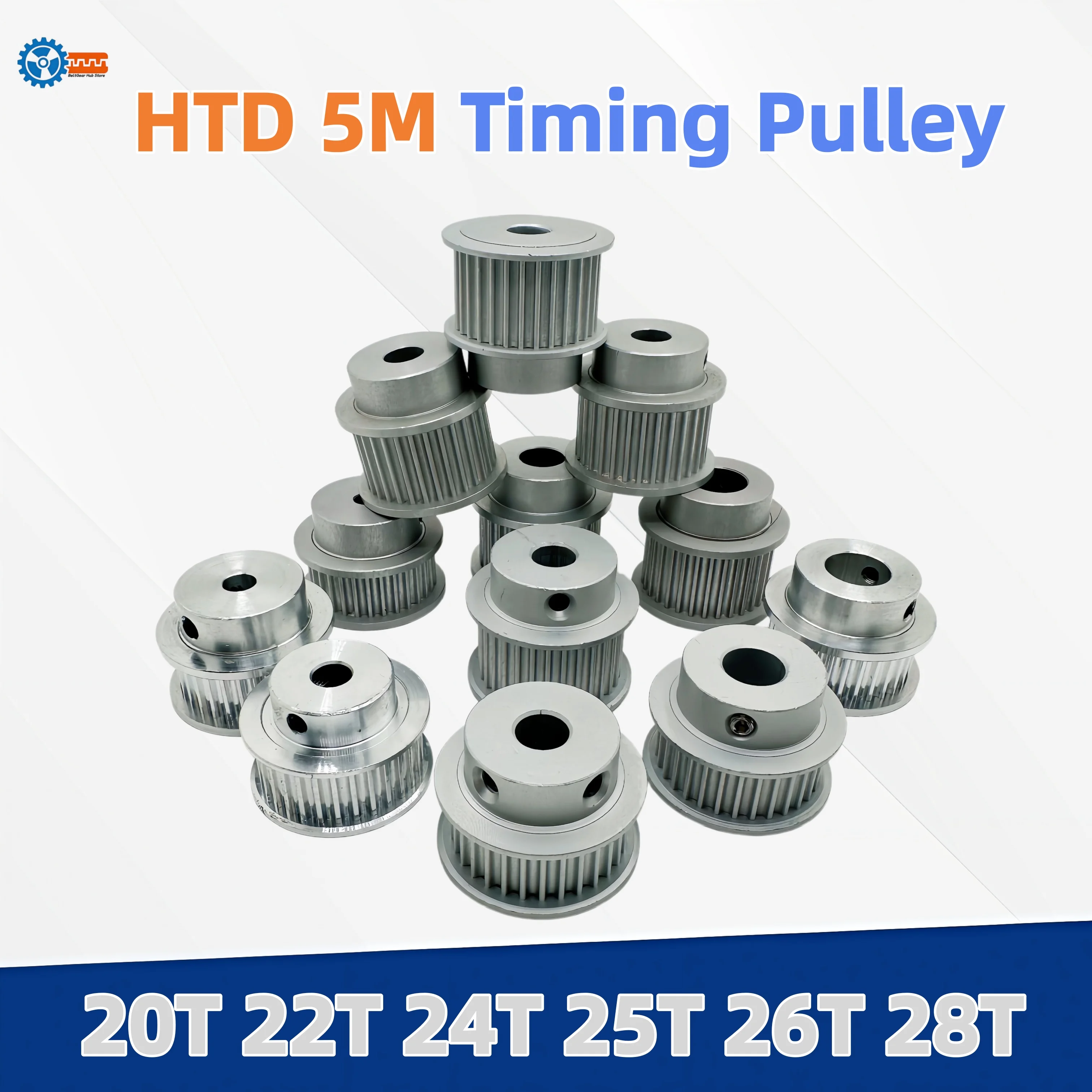 

HTD 5M Timing Pulley 20Teeth 22Teeth 24Teeth 25Teeth 26Teeth 28Teeth HTD5M Pulley Belt 5M 20T 22T 24T 25T 26T 28T HTD5M Pulleys
