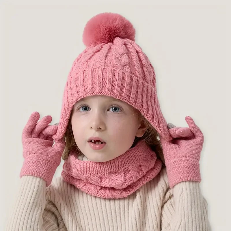 3Pcs Children Knitt… - image