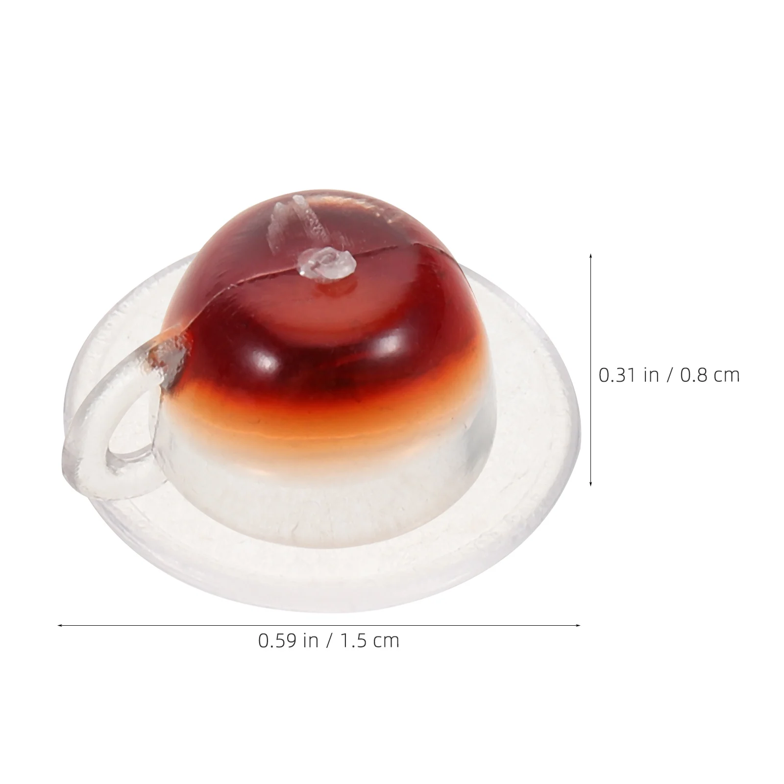 2Sets Miniature Coffee Mugs Resin Realistic 112 Scale Pretend Afternoon Tea Cups for Dollhouse Diorama Decoration