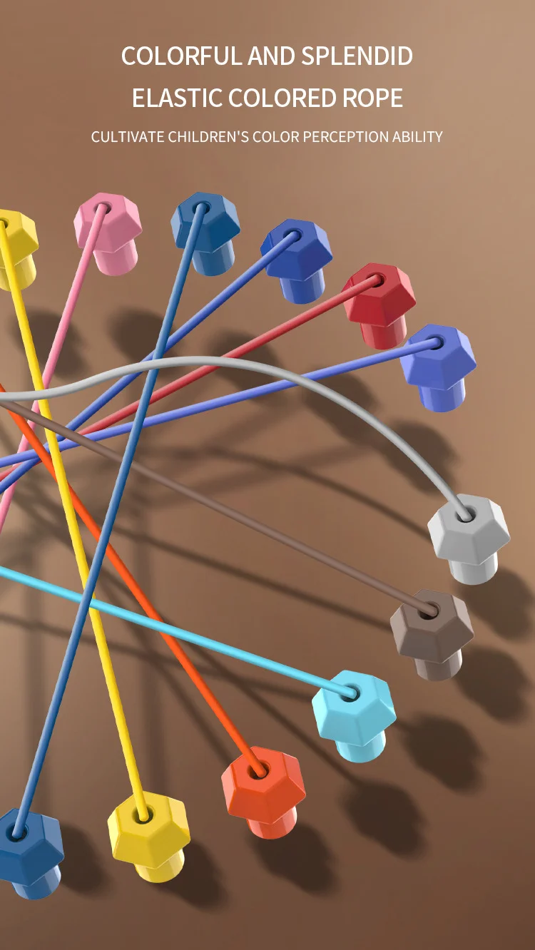 Kinder Puzzle Brettspiel Entwirren Seil Knoten Herausforderung Soziale Party Eltern-Kind-Aktivitäten Geknotetes Seil Lernspielzeug – Detail 8