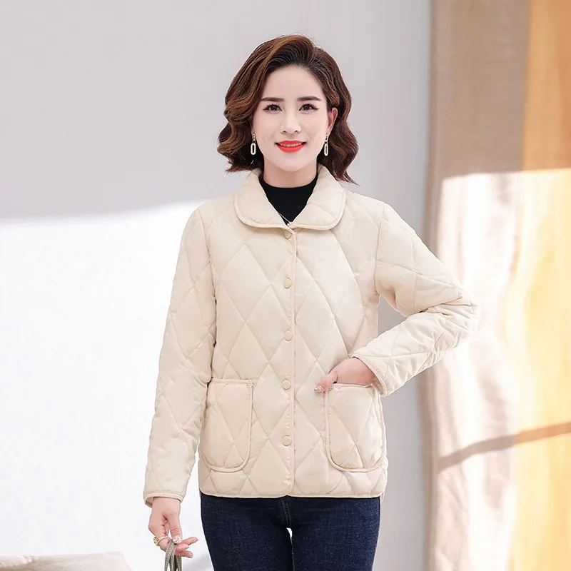 Femme Parka Warm thin Cotton Jacket Women New Winter CoatQuilted Oversize Clothes soprabito capispalla femminile