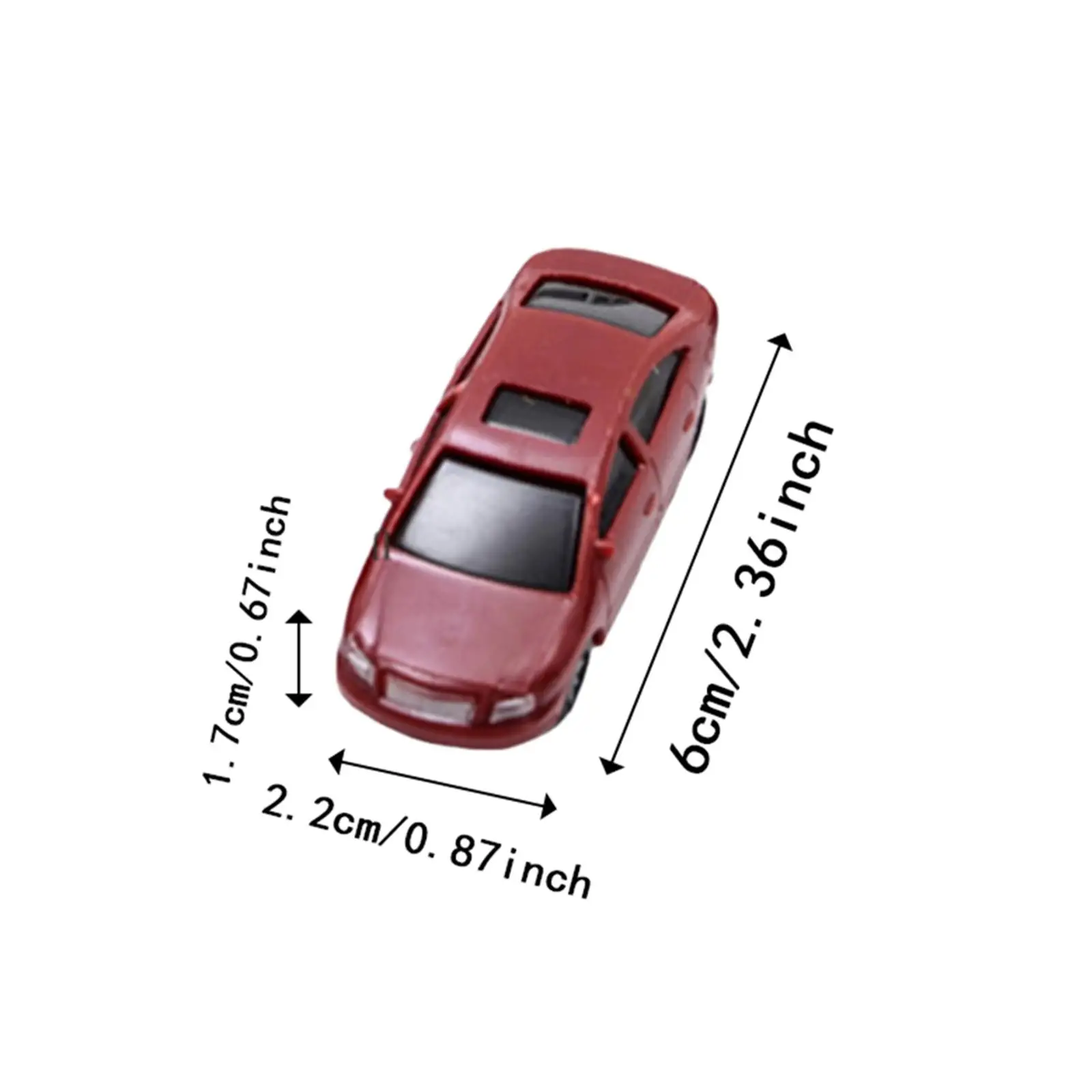 Modelo pintado en miniatura de 10 piezas/escala 75 para diseño de tren arquitectónico