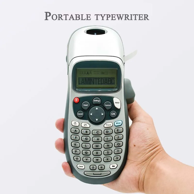 DYMO LT 100H Handheld Label Machine For LT 91201 91202 12267 91203 91204 91205 91200 12267 12 MM Label Portable Typewriter