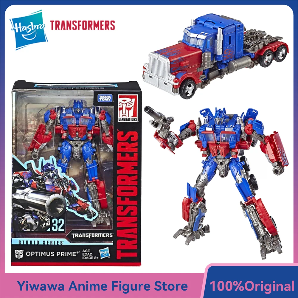 

[In-Stock] Original Hasbro Transformers Studio Series SS32 Optimus Prime 16.5cm Voyager Class Nice Action Figure Model Toys