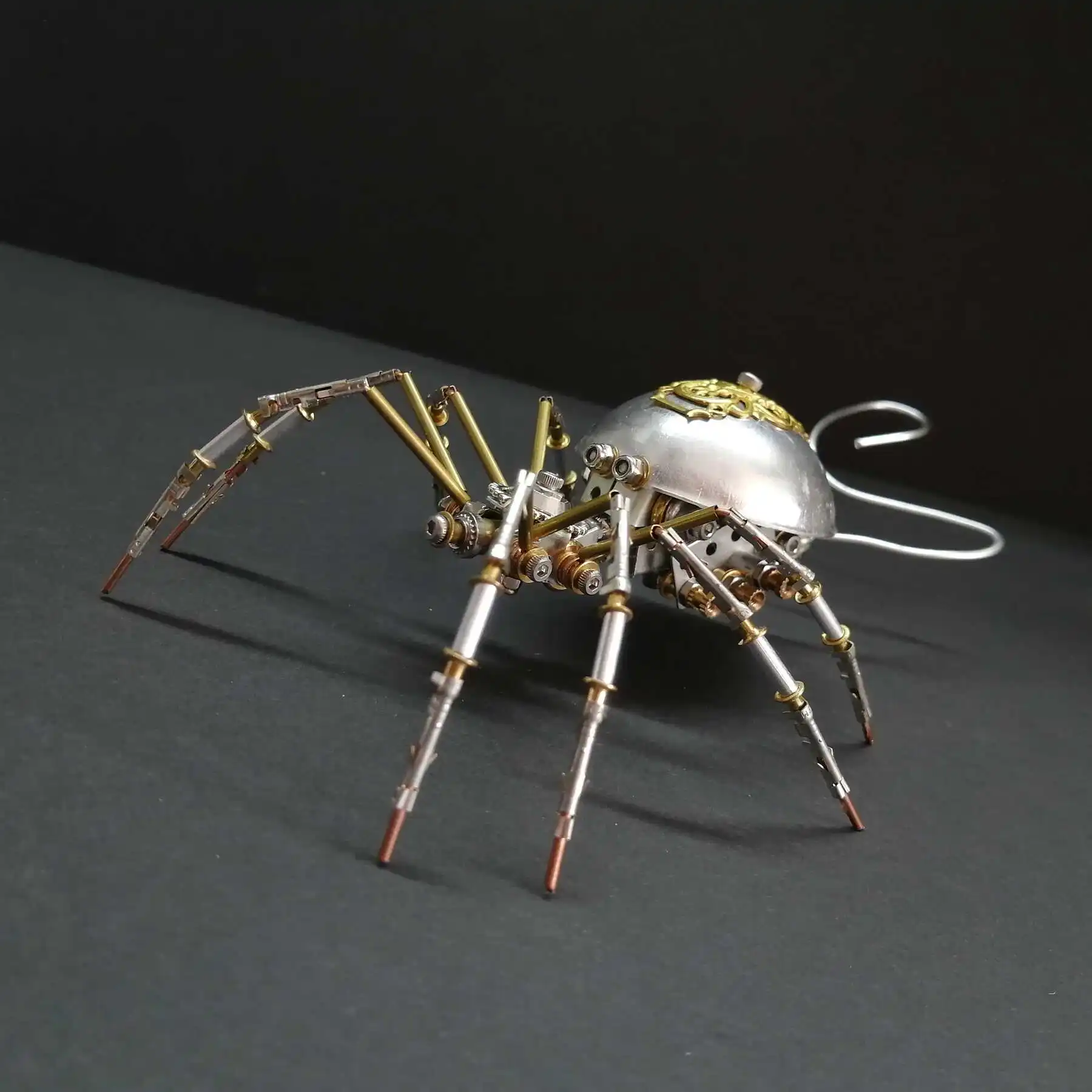 金属製スパイダーモデルキット,手作りの3Dパズル,機械式動物の組み立ておもちゃ,誕生日プレゼント,サイバーパンク