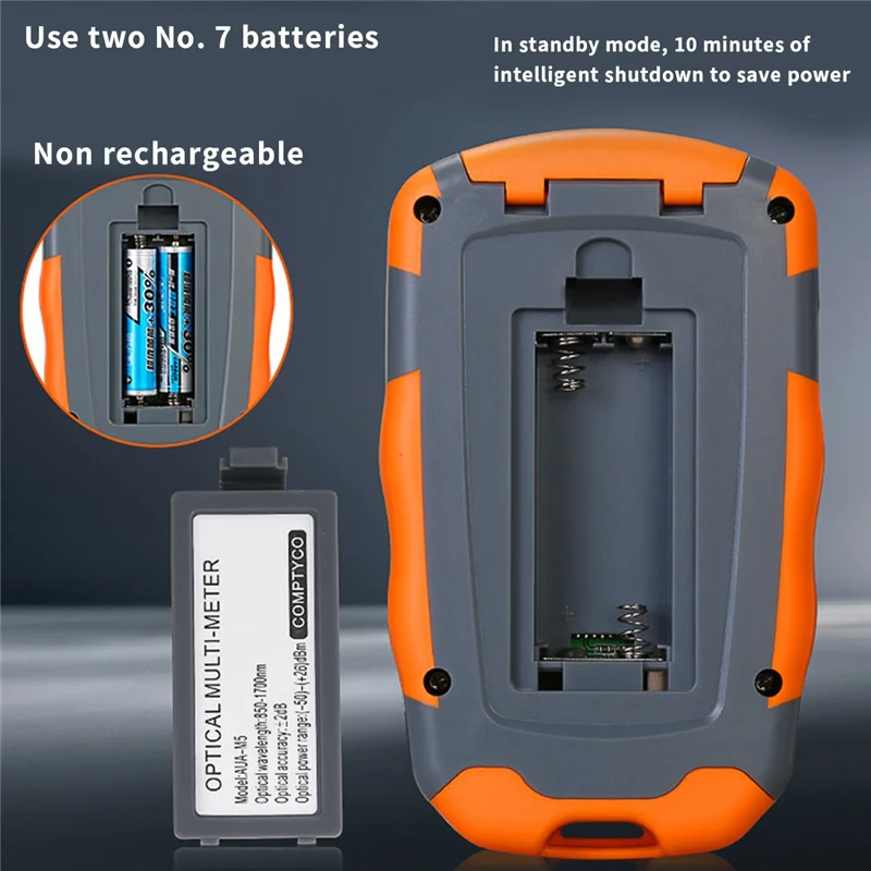 

COMPTYCO Mini Optical Power Meter AUA-M5 OPM Fiber Optical Cable Tester -50DBm-+26DBm SC/FC/ST Universal Interface Connector