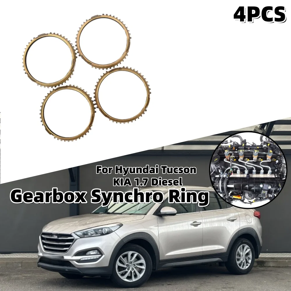 

4Pcs Gearbox Synchro Rings For Hyundai Tucson KIA 1.7 Diesel 4339432410 Car Engine Repair Gear Gearbox Synchro Ring Parts