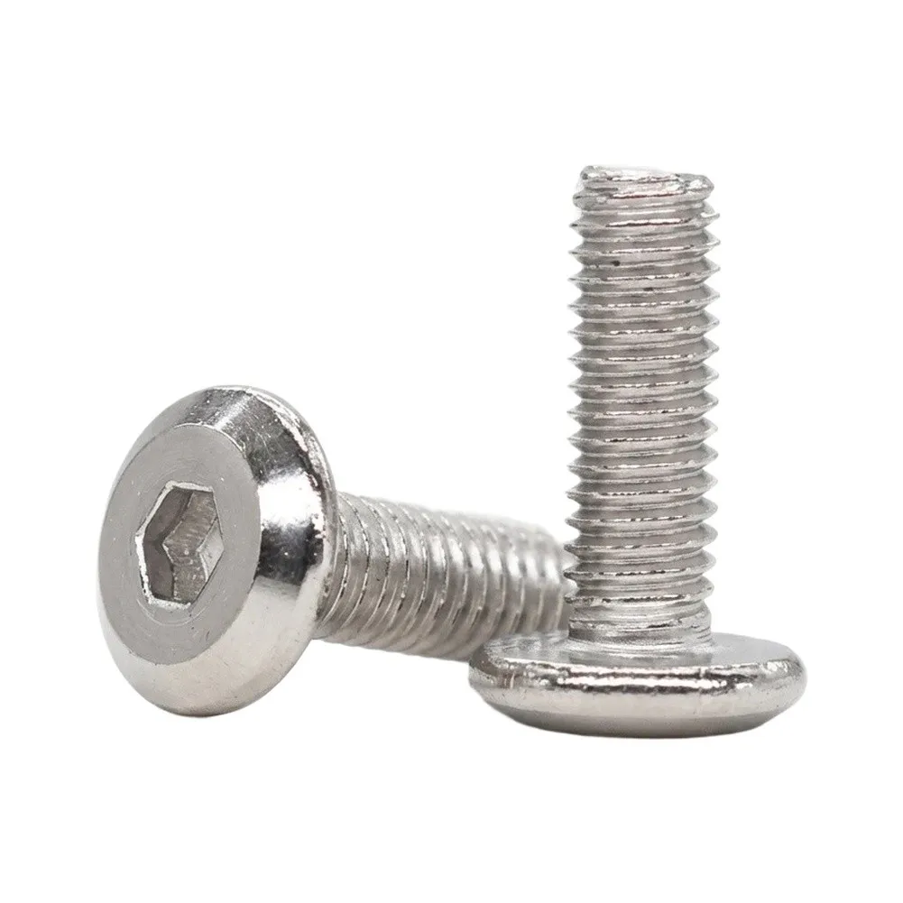 304 Stainless Steel Flat Head Socket Cap Screws Metric Hex Bolts for Furniture Assembly Machinery and DIY Projects