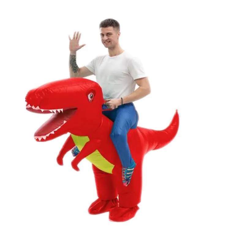 Kids Carnival Dinosaur Inflatable Costume Suits Mascot Halloween Party Cosplay Costumes for Man Woman Boys Girls