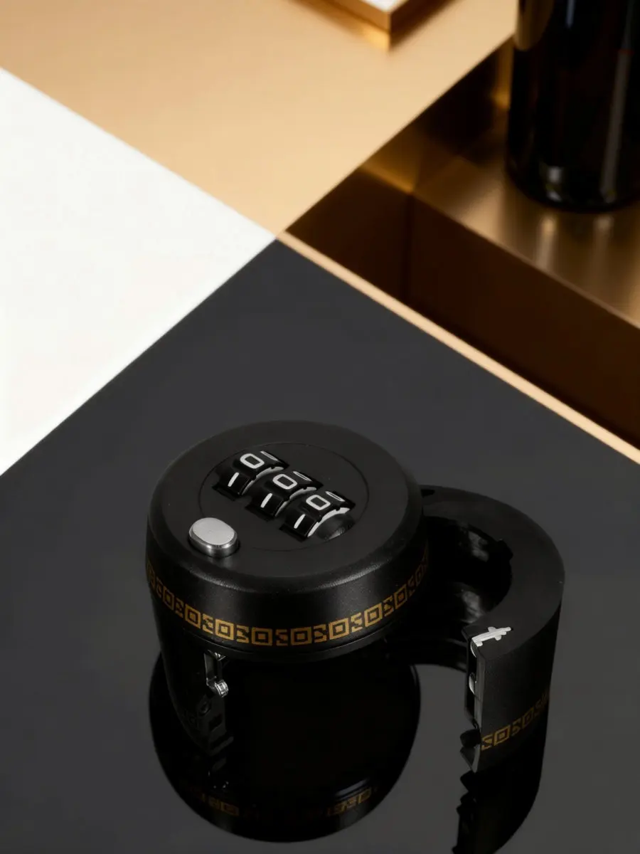 Wine Bottle Lock ABS Zine-Alloy Password Combination Lock Reseal Locking Tool for Bar Kids Drink Prevention Bottle Caps Locking