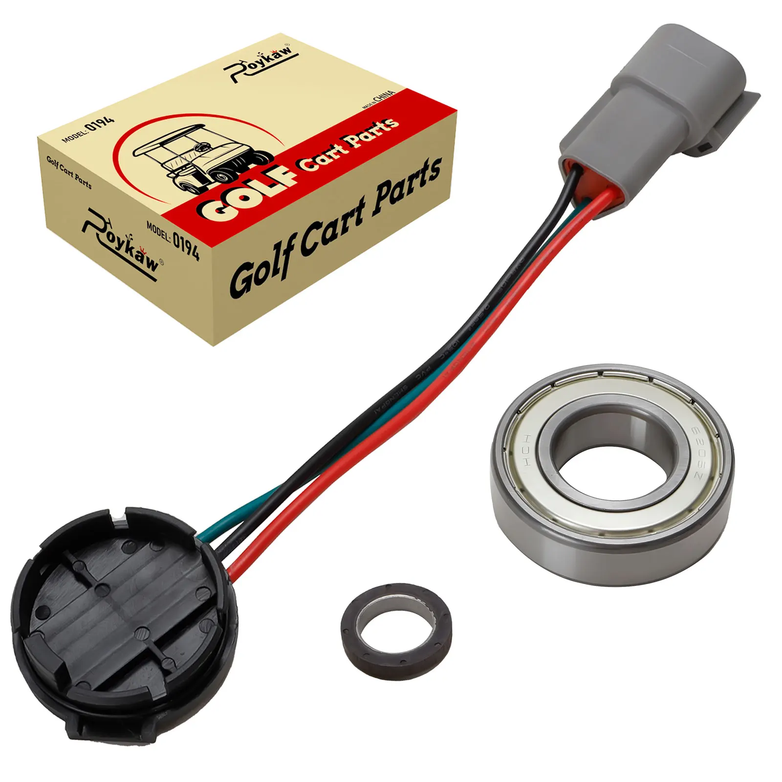 

Roykaw Golf Cart 48V Speed Sensor w/GE Magnet Kit for Club Car DS & Precedent (IQ) w/GE Motor 2004-up, OEM# 102265601
