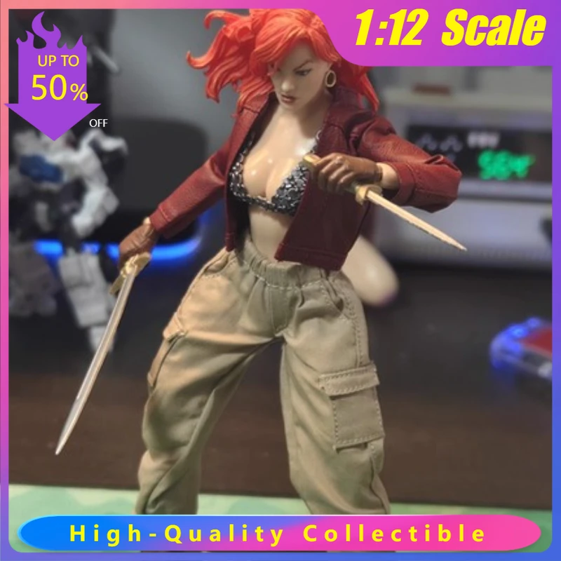 1/12 Scale Romankey - Military Casual Trousers & Ultra-thin Leather Jacket for 6-inch Action Figures