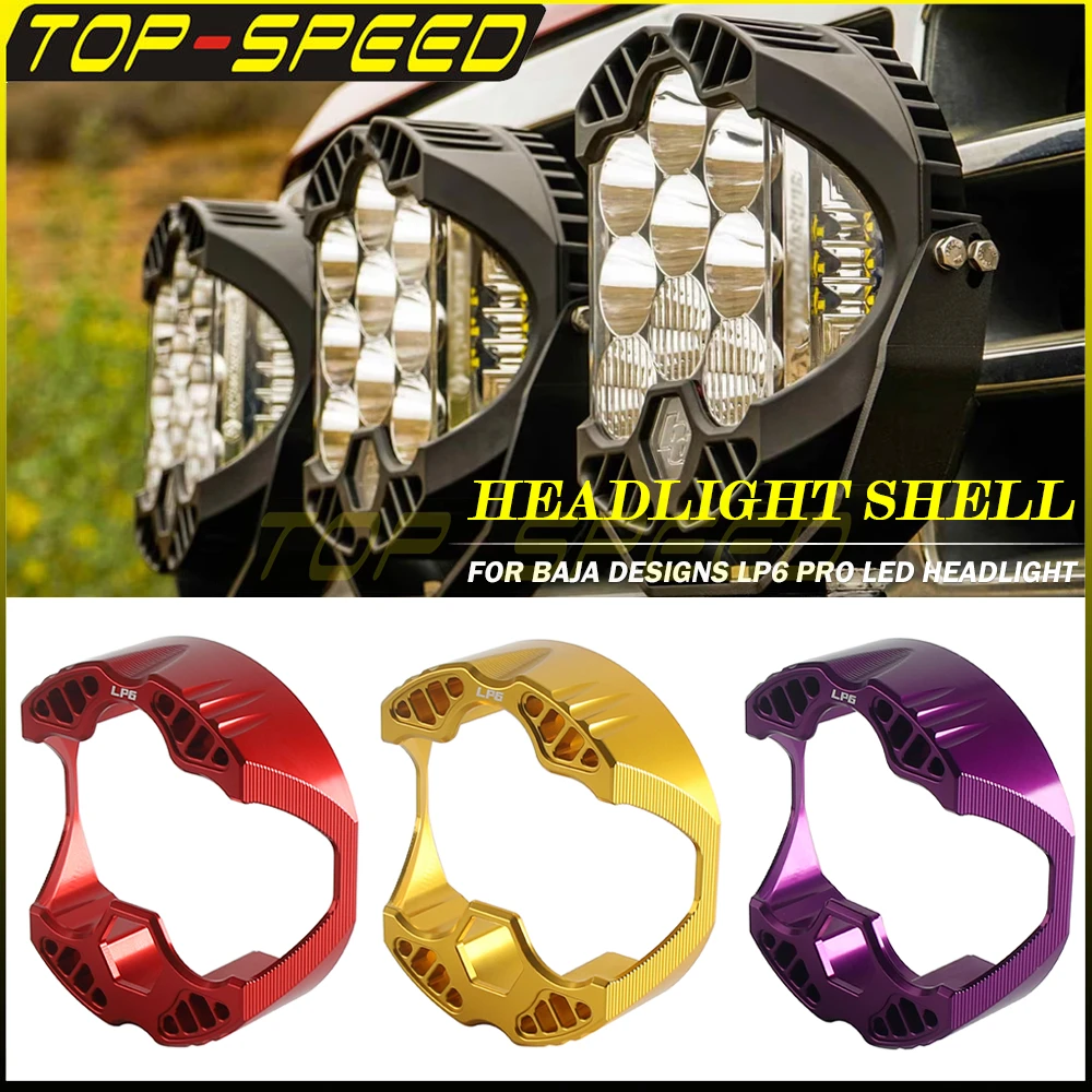 

Motorcycle LED Headlight Housing Baja Designs LP6 Pro LED Headlamp Shell For Harley M8 Softail Low Rider EI Diablo Touring FLTRX