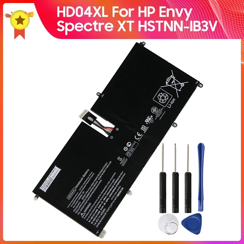 

Replacement Battery HD04XL For HP Envy Spectre XT HSTNN-IB3V 13-2120tu TPN-C104 13-2095ca 685989-001 High Quality Batteries