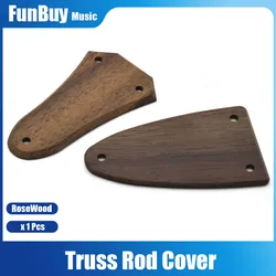 3 Hole Rosewood Electric Acoustic Guitar Truss Rod Cover Plate Holder Electric Guitar Parts Accessories