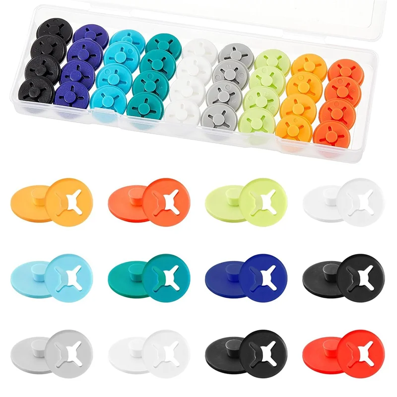 

AA05 40PCS Running Bib Clips Race Number Buckle Fixing System Triathlon Race Bib Holder Marathon Number Buckles