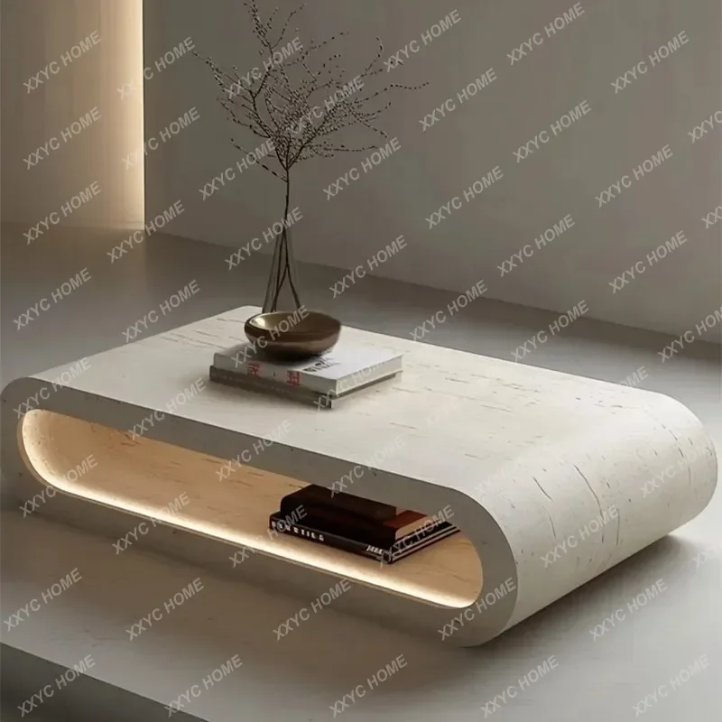 

X36 Natural Travertine Coffee Table Creative Special-shaped Living Room Home Coffee Table Designer Minimalist Coffee Table