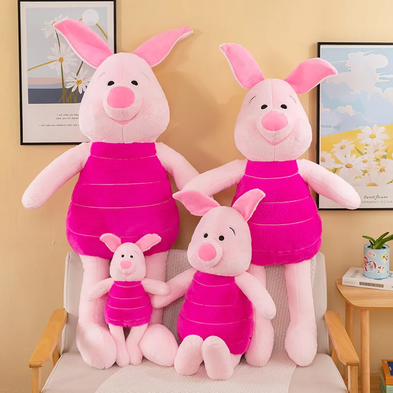 120cm Disney Pink Piglet Plush Toys Winnie The Pooh Cute Stuffed Toys Cartoon Stuffed Anime Plushie Big Piggy Doll Kid for Gifts