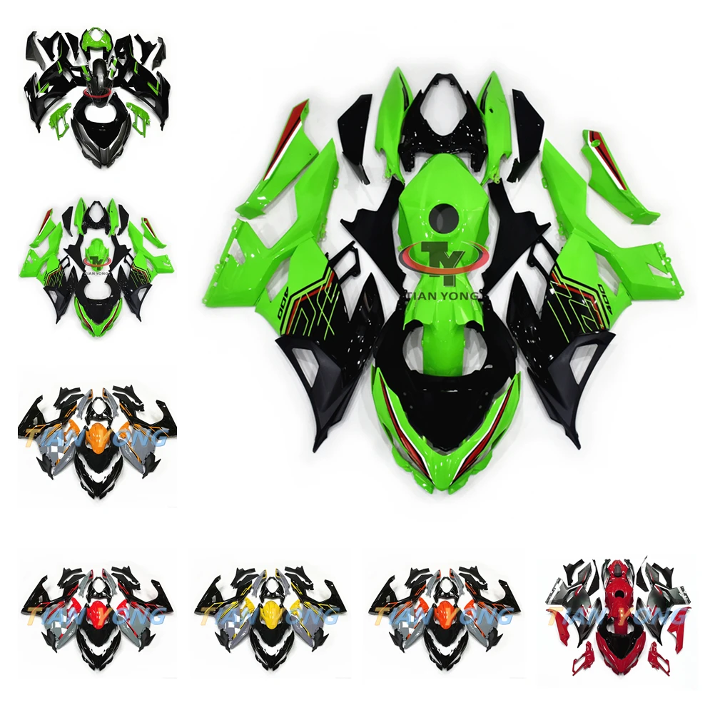 

Injection Bright black gray green Motorcycle Full Fairing Kits For Kawasaki ninja400 2018-2023 Fit NINJA 400 Bodywork Cowling
