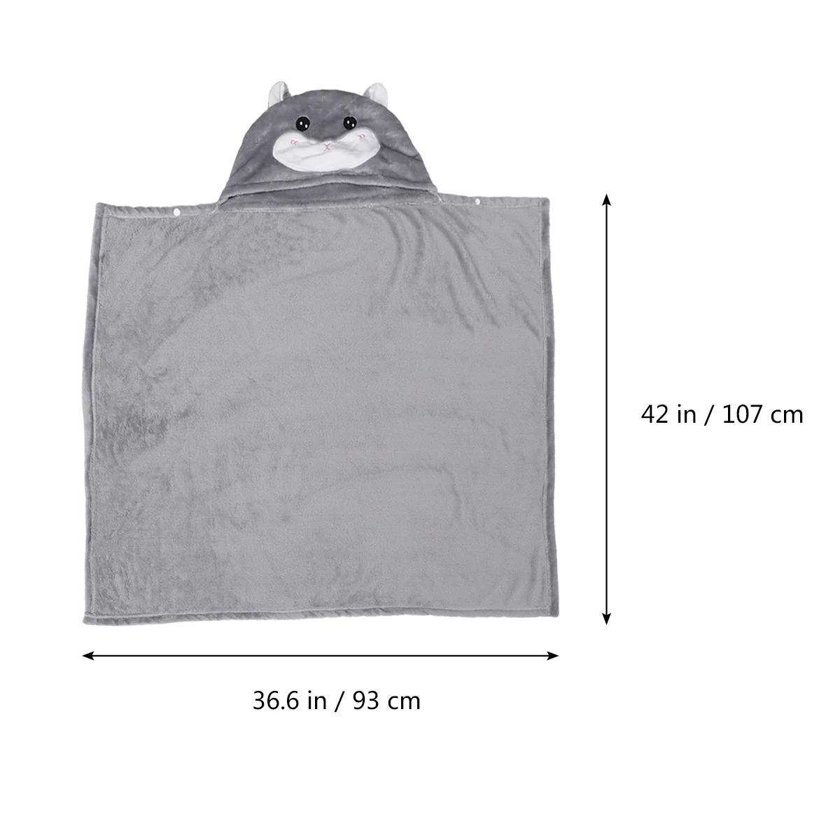 

1 шт., плащ с изображением хомяка, одеяло, прочный, безопасный, удобный, машинная стирка, накидка с капюшоном для детей и взрослых, подарок