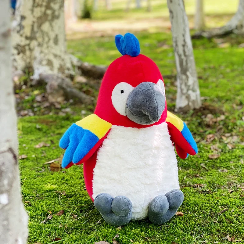 

Cartoon Parrot Plush Toy Cute Stuffed Animals Bird Plushies Doll Kawaii Soft Kids Toys for Girls Boys Child Anime Gifts Decor