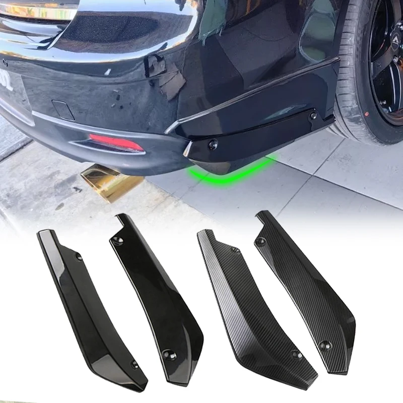 Auto Heckstoßstange Kratzfest Einfach zu installieren Universal Fahrzeug Stoßstange Diffusor Spoiler Fin Lip Trim Automobilzubehör