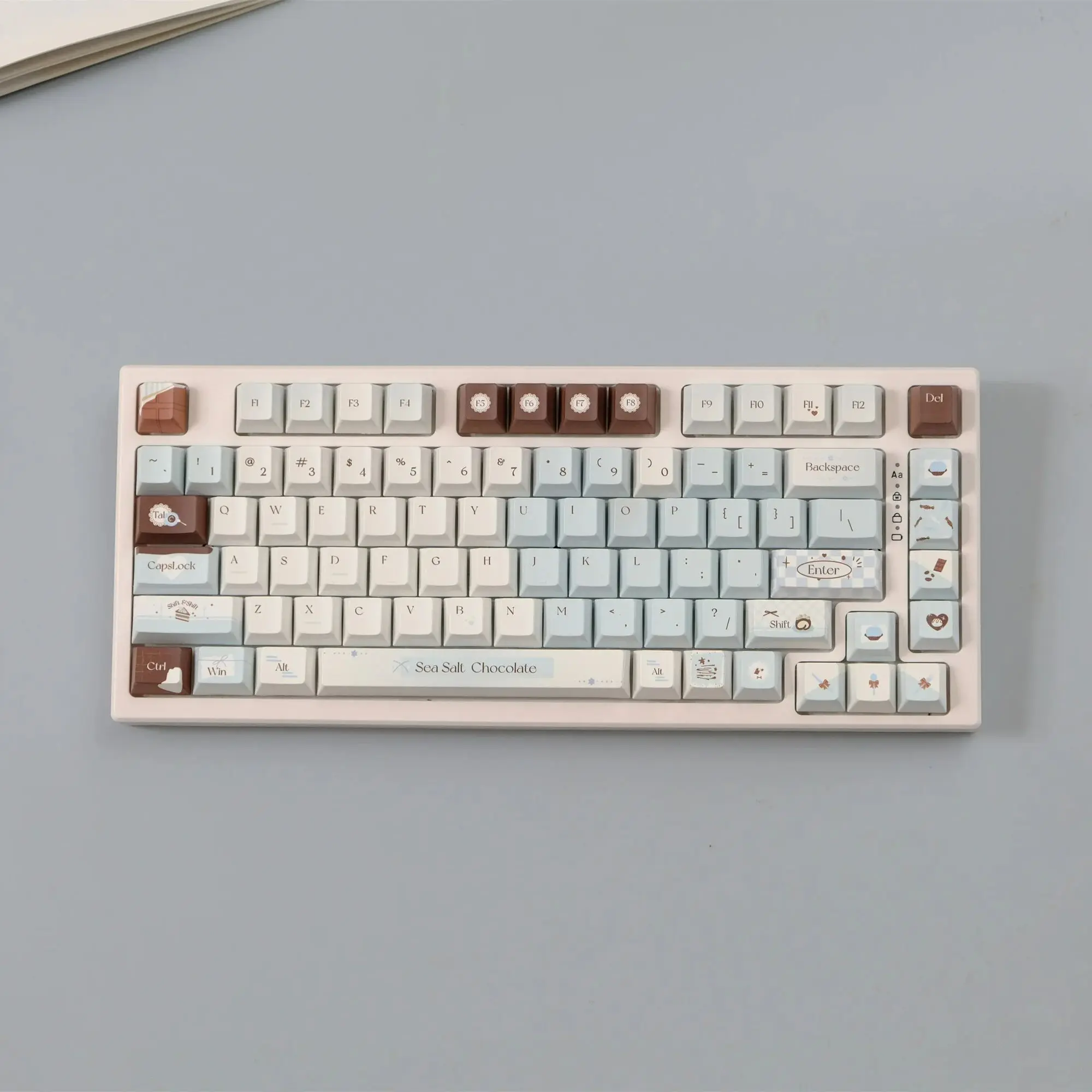 

Sea Salt Chocolate Keycaps 151 Keys PBT Material Cherry Profile DYE-SUB Personalized For CHERRY MX Switch Mechanical Keyboard