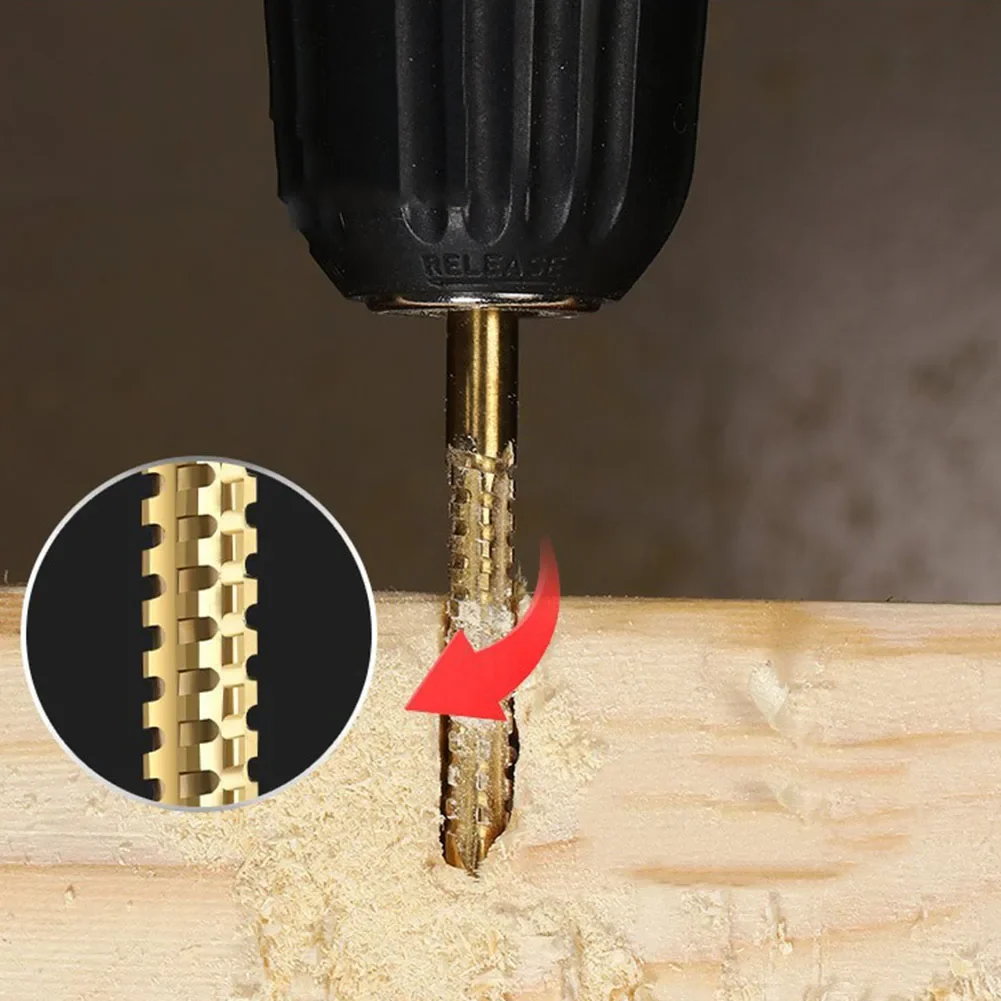 Mata bor kobalt, 5 buah mata bor kobalt, sekrup Spiral metrik, komposit, mata bor potong 3mm-8mm untuk pemotong lubang logam kayu