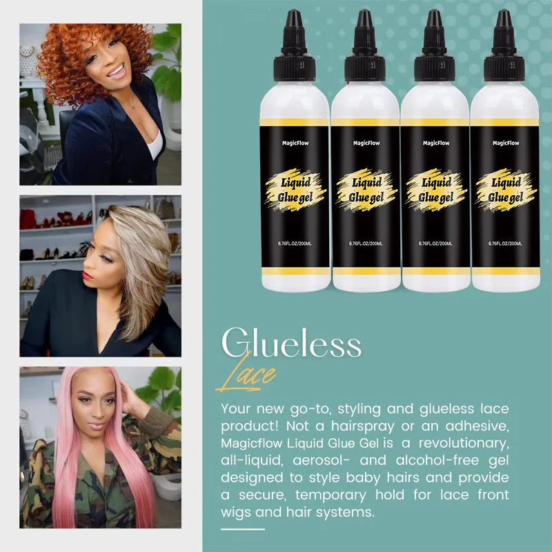 Liquid Lace Wig Glue For Bald Cap Beginner Friendly Strong Hold Lace Adhesive Gel Hair Bond And Wig Cap Easy To Apply