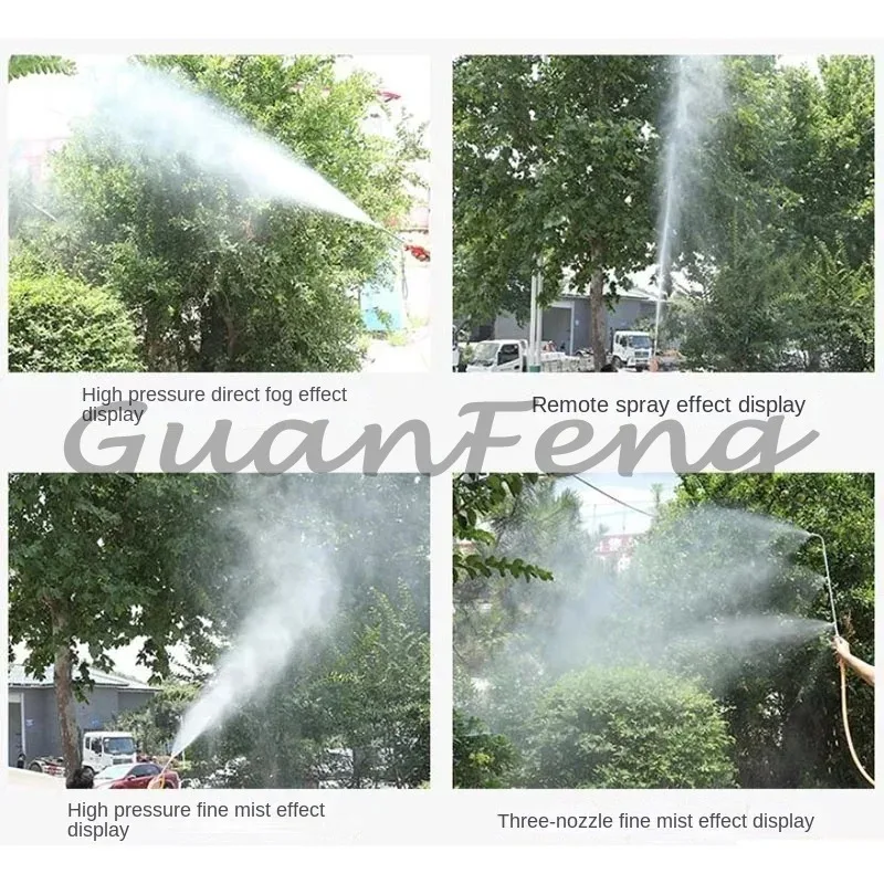 High Power 140F Four Stroke Engine High Pressure Sprayer Integrated Roller Tube Pump Fruit Tree Garden Cleaning Pump