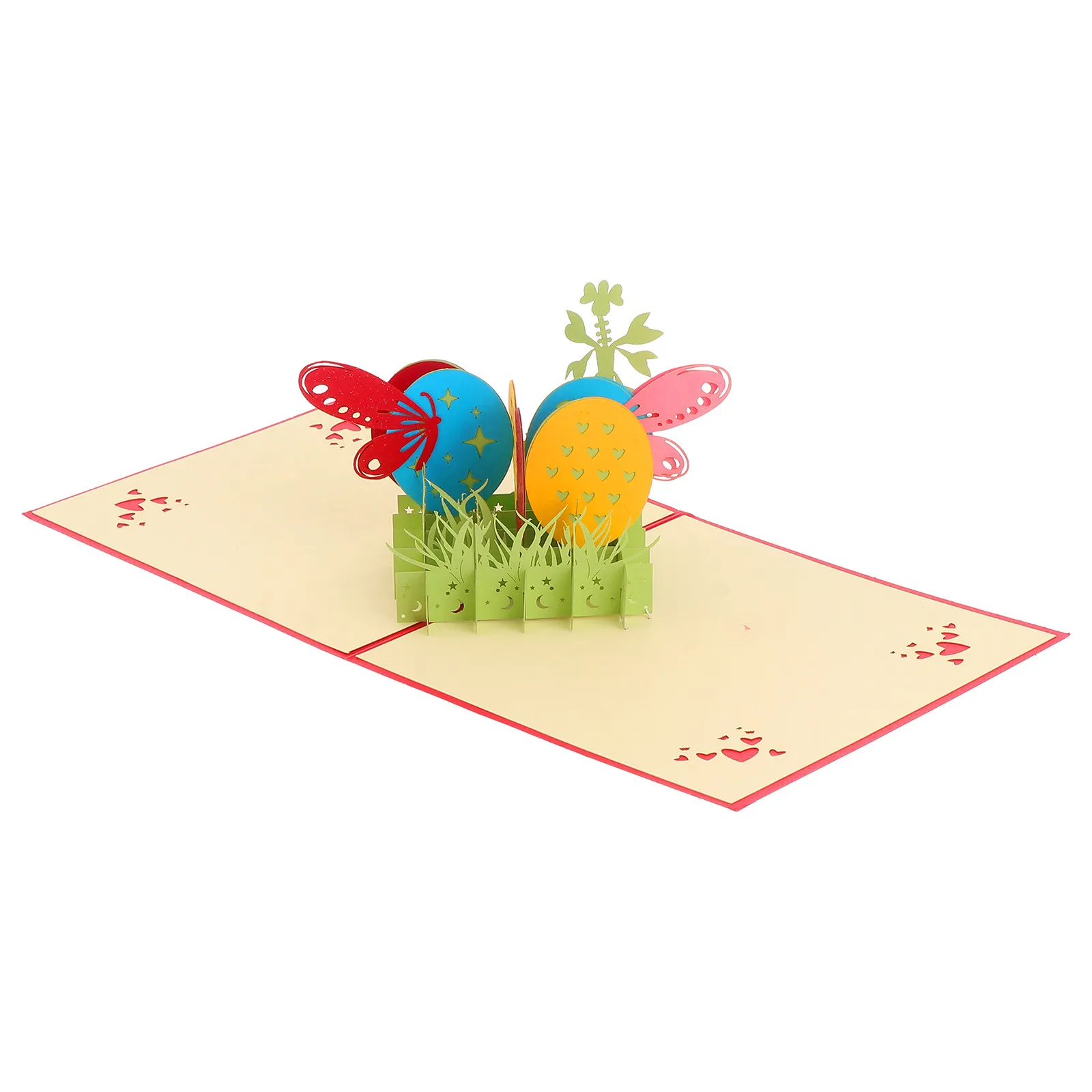 Creative Up Easter Greeting Card Handmade Paper Craft with Blank Space for Personal Message Ideal for Friends Lovers