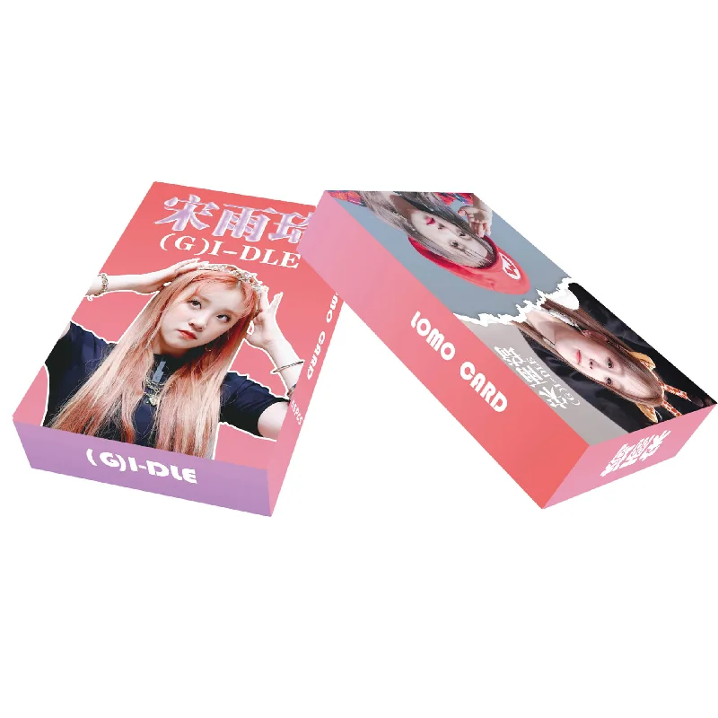 Cartões KPOP G I-DLE Lomo, Alta Qualidade, HD Duplo Lado Impresso Cartão Fotográfico, SONG YUQI Fãs Coleção, Presente, 55Pcs, Conjunto