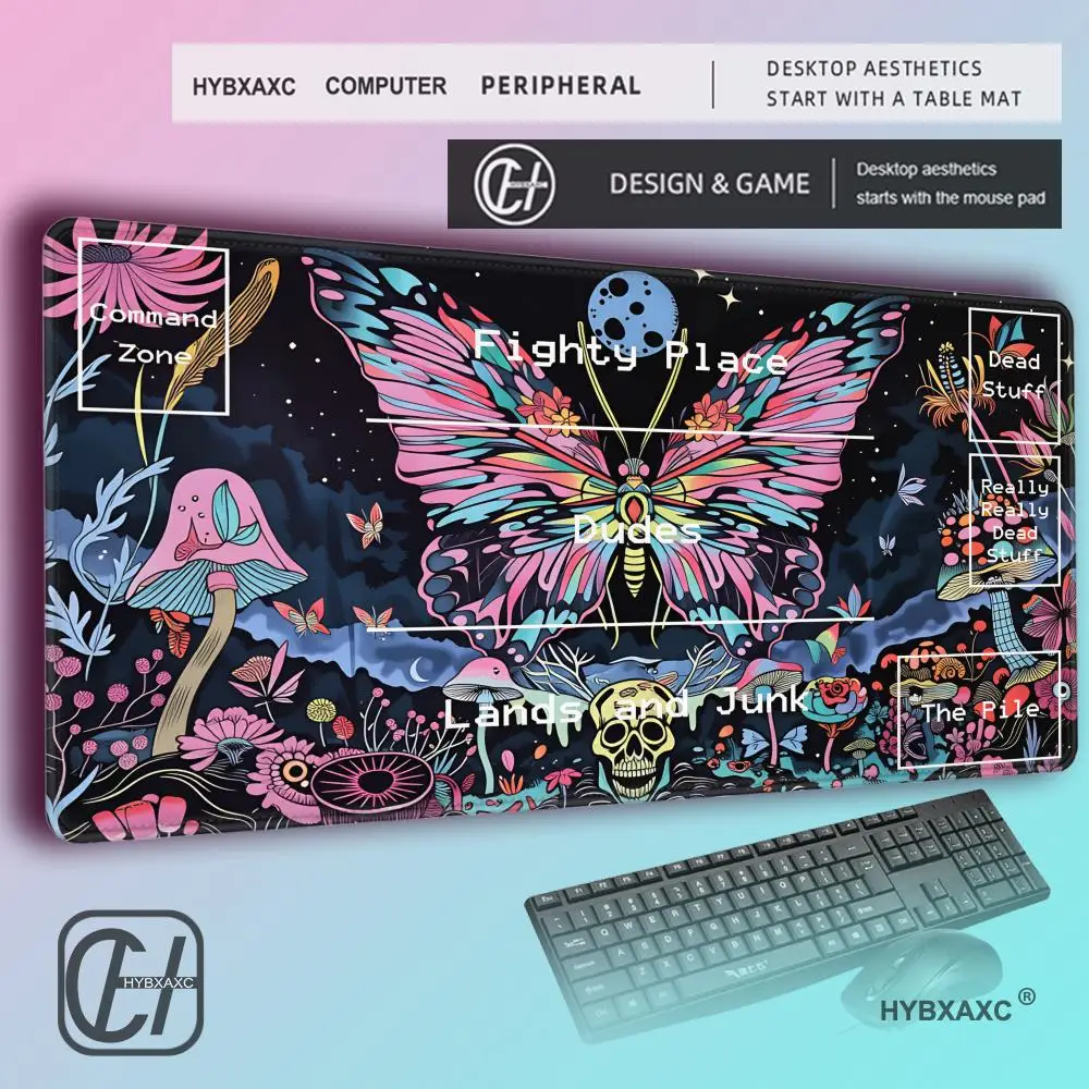 HYBXAXC Large mouse pad trading card gaming mats 35x60cm Multi-model rubber non-slip locking craft desk mat Laptop office pads