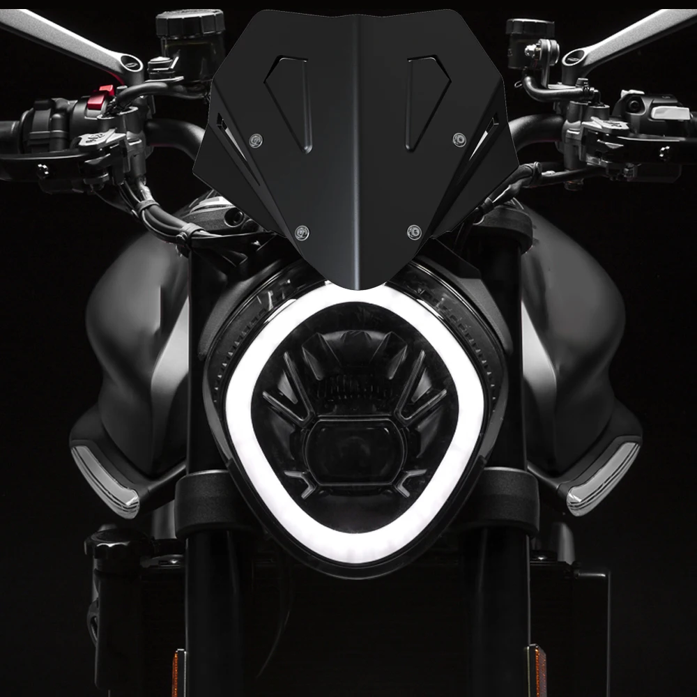 Windshield Windscreen Motorcycle FOR DUCATI MONSTER 937 Plus 2021 2022 2023 2024 Accessories Windproof Wind Screen Deflector