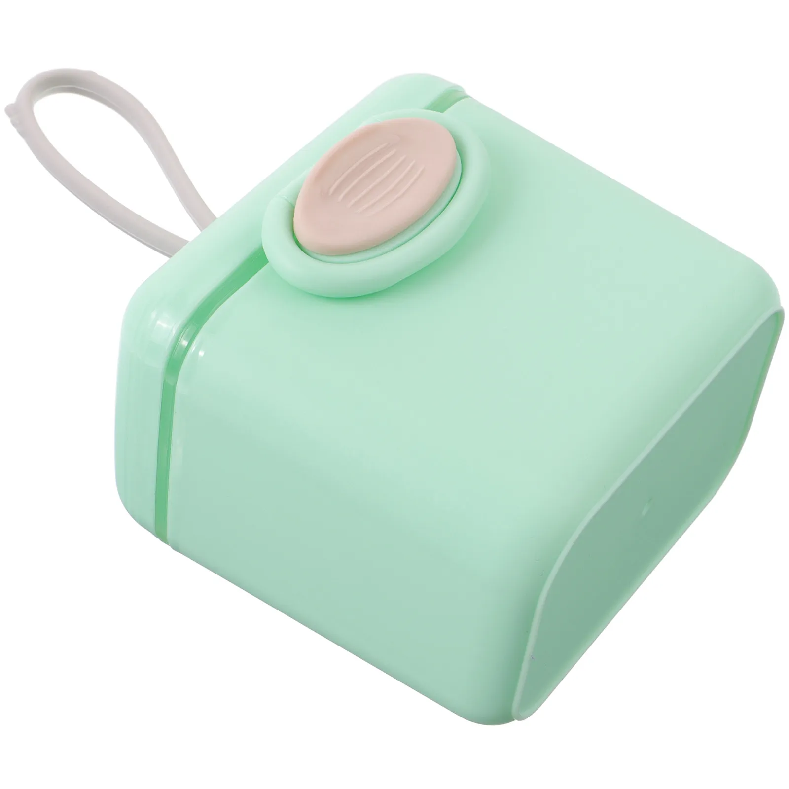 

Portable Powder Formula Dispenser Large Capacity Infant Toddler Formula Container Travel Feeding Spoon Rope Design on The Go