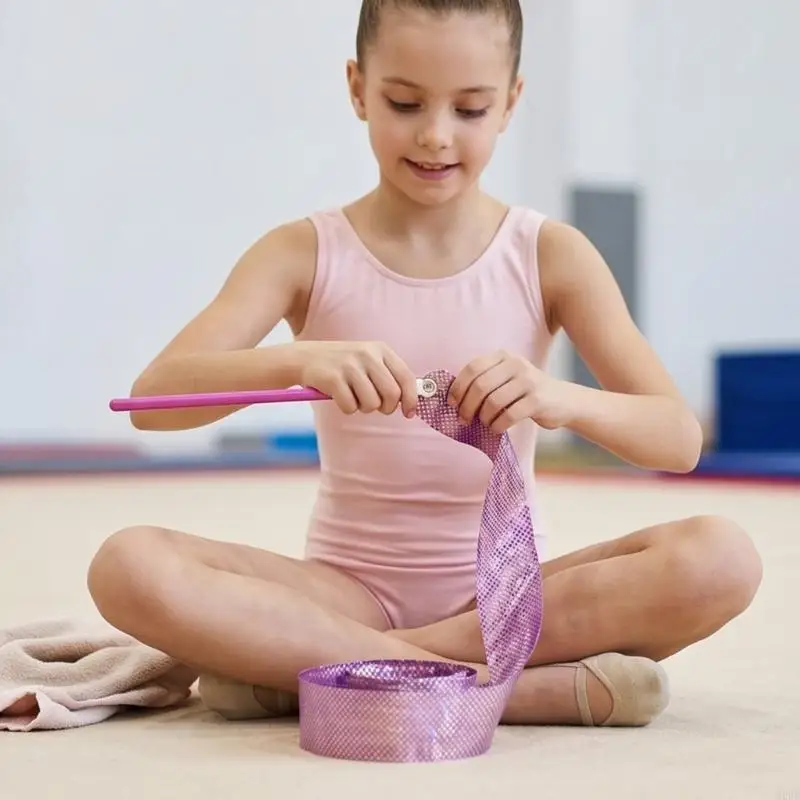  2M/4.0M Long Ribbon Streamers Rhythmic Gymnastics for Artistic Dancing Gymnastic