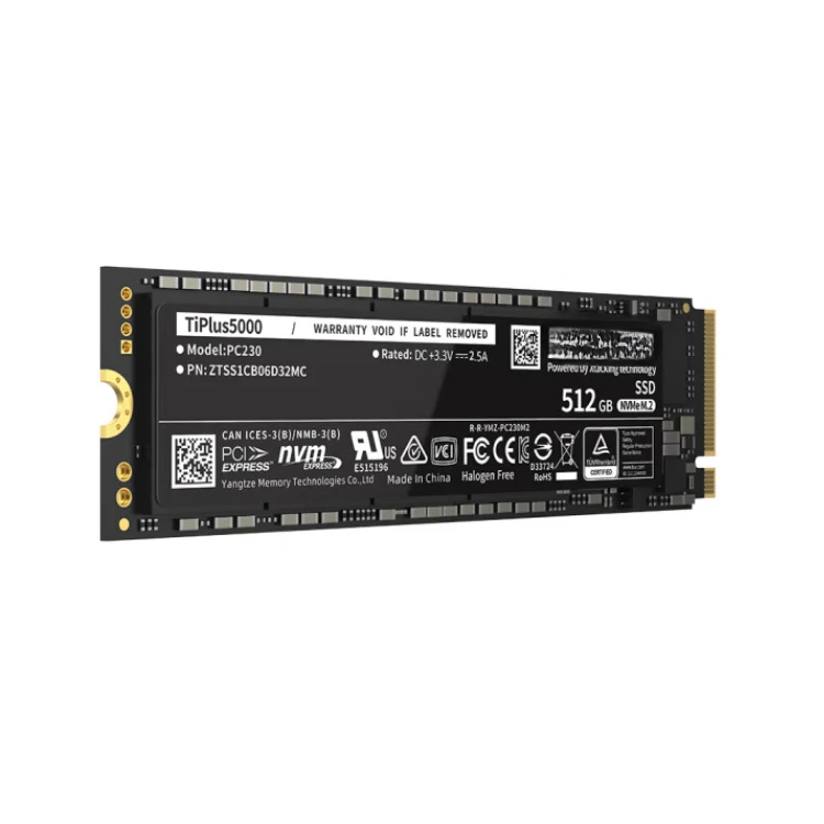 Static Yangtze River Storage TiPlus5000 512G\ 1T\ 2TB SSD NVMe M.2 interface