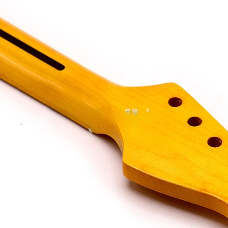 

Подходит для электрогитары ST Neck, 6 струн, 21 ладов, левая шея, клен, желтоватош, яркая гитарная ручка, модифицированная ручка своими руками