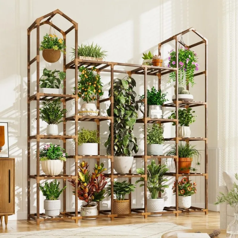 

Plant Stand Indoor Plant Stands Outdoor Tall Plant Shelf for 1925 Pots Corner Tiered Plants Stands for Multiple Plants Wood Han