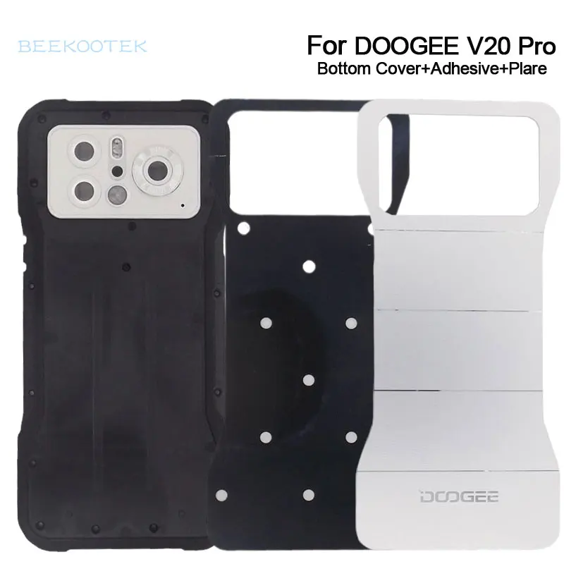 New Original DOOGEE V20 Pro Battery Cover Back Case Bottom Case With Cover Plate Adhesive Parts For DOOGEE V20pro Smart Phone