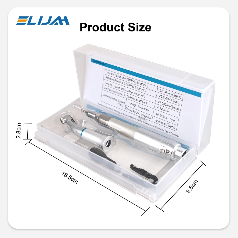 Dental Low Speed Handpiece FX Straight Head Handpiece 203C Latch Chuck Contra Angle 2/4Holes Air Turbine Dental Lab Equipment