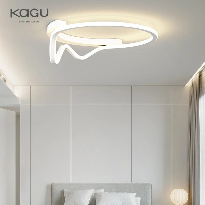 Geometry LED Ceiling Light Nordic Round Simple Bedroom Ceiling Chandelier Living Room Dining Room Decoration Home Lighting Ceili