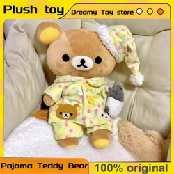 Cute Pajamas Teddy Bear Dolls Sleeping Pillows Bed Dolls Table Decorations Room Decorations Plush Toys Children'S Holiday Gifts