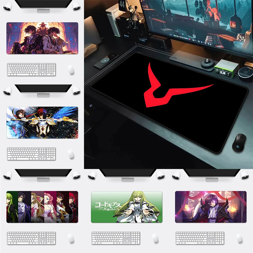 Mousepad HD Printing Computer Gamers Locking Edge Non-slip Mouse Pad Fashion Code Geass XXL90x40cm Keyboard PC Desk Pad